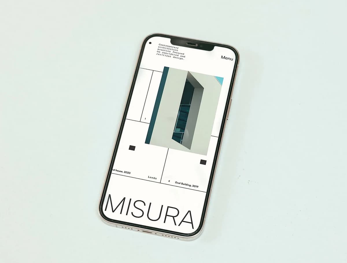 Misura website layout