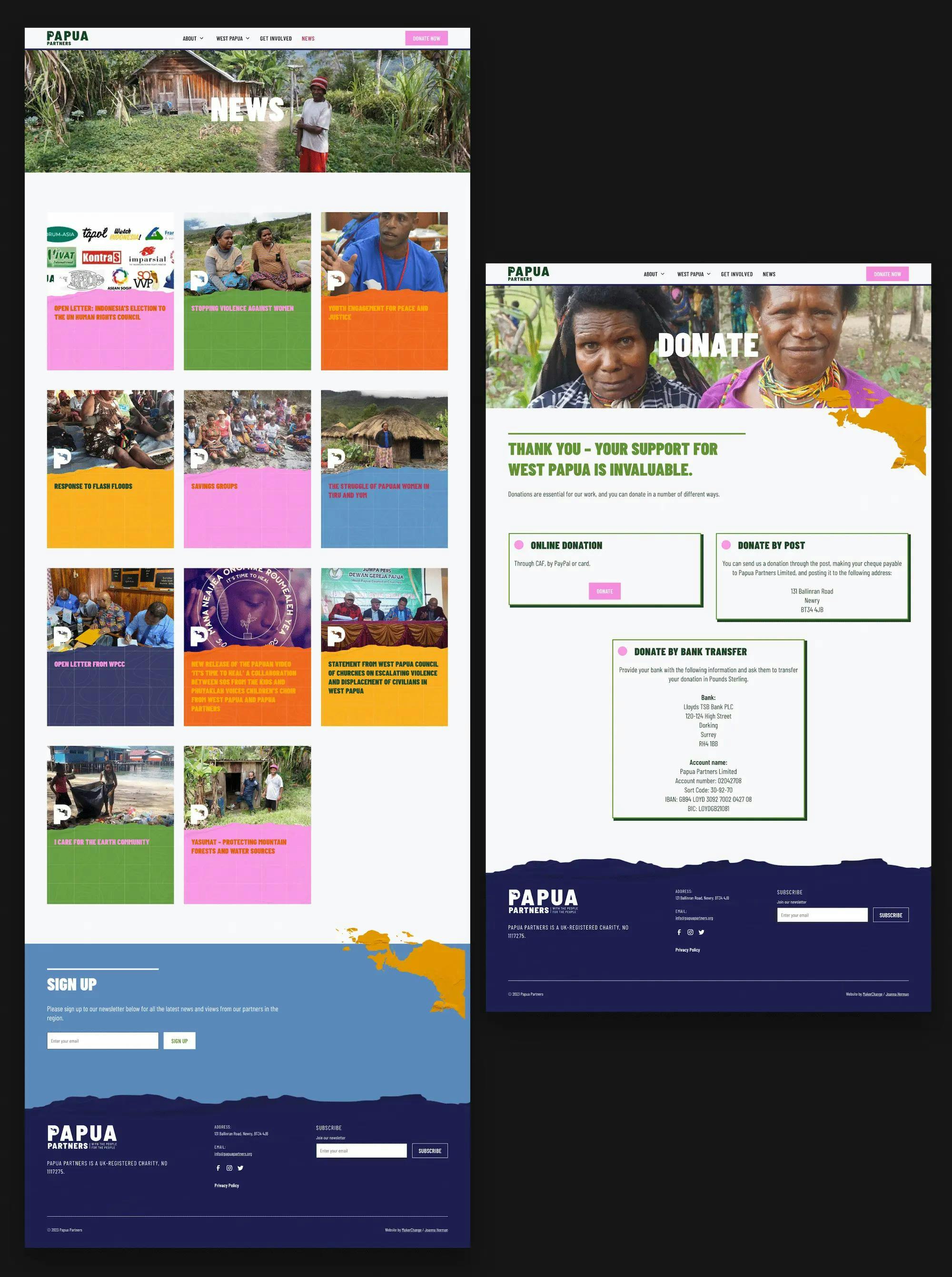 Papua Partners website